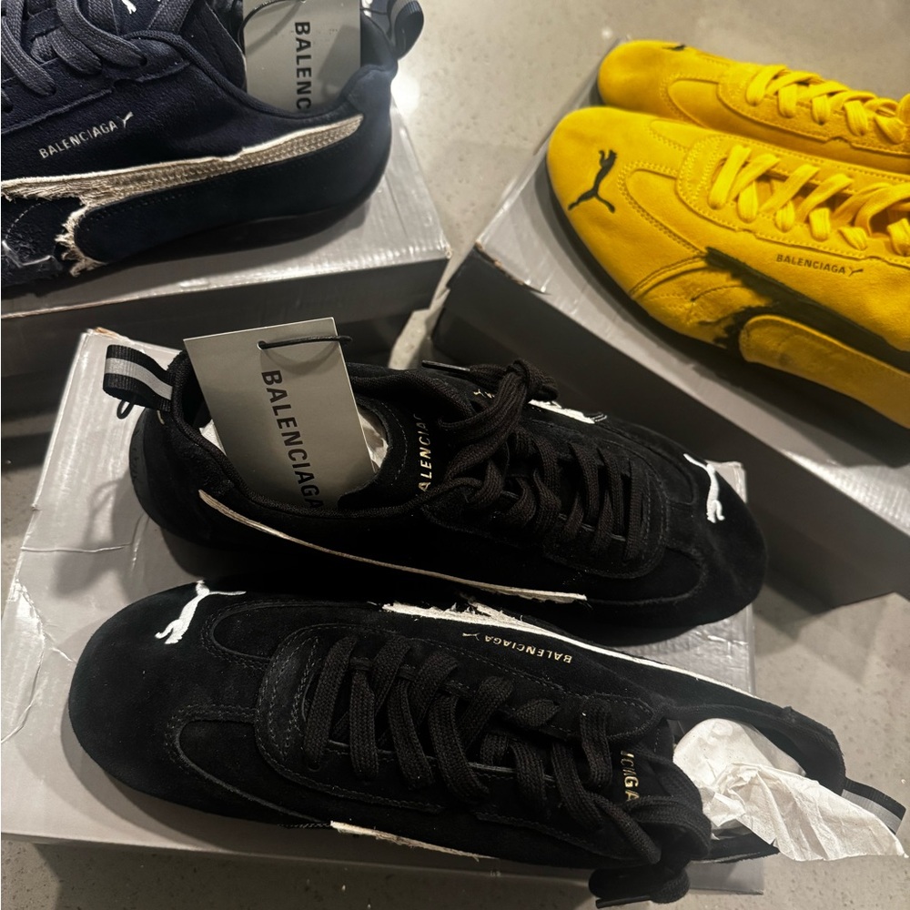 Balenciaga Black Speedcat Pumas